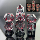 Sharp Edge Glow in the Dark Liquid Core Dice Set (7)...