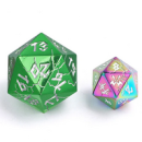 Barbarian 35mm Solid Metal Single D20 Spin Down Green...