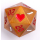 25mm Solid Metal Single D20 The Critical Dice Ancient Gold