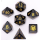 Dragons Hoard Gemstone Dice Set Blue Tigers Eye (7)