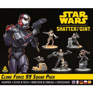 Star Wars: Shatterpoint - Clone Force 99 Squad Pack (Kloneinheit 99) (DE/EN)