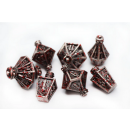 Moonlit Lantern RPG Metal Dice Set Blood Splatter (7)