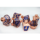 Moonlit Lantern RPG Metal Dice Set Coppered Pureflame (7)