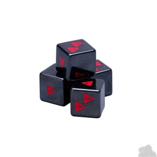 Moonrakers: Hematite Hazard Dice (4)