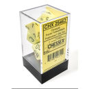 Opaque Pastel Yellow/Black Polyhedral (7)