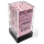 Opaque Pastel Pink/Black 16mm D6 (12)
