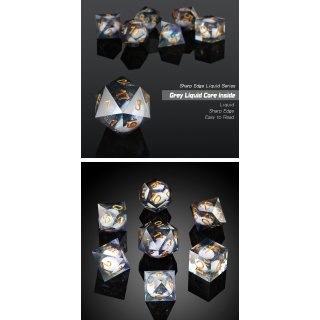 Liquid Core Dice Set (7) Deep Space