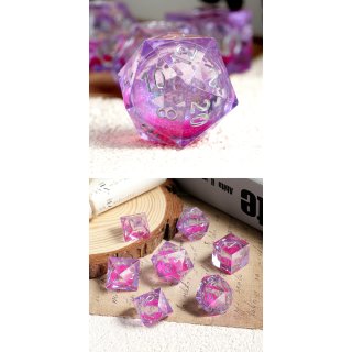 Liquid Core Dice Set (7) Fusha