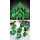 Metal & Enamel Dice Set (7) Sakura Green