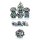 Hollow Dice Set (7) Dragon Cage Iridescence