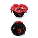 Drawstring Sectional Dice Pouch Black