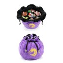 Drawstring Sectional Dice Pouch Purple