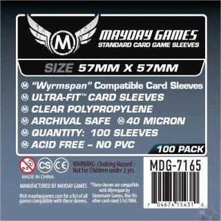 Card Sleeves - 57 x 57mm - Wyrmspan - 100 Stück