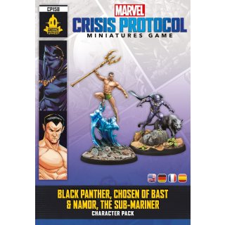 Marvel Crisis Protocol: Black Panther, Chosen of Bast & Namor, The Sub-Mariner (DE/EN)
