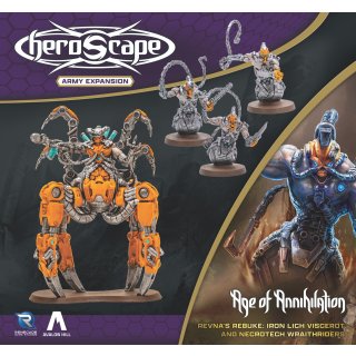 HeroScape: Age of Annihilation - Revnas Rebuke - Iron Lich Viscerot & Necrotech Wraithriders