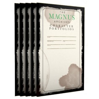 The Magnus Archives RPG: Character Portfolios (5) (Cypher System)