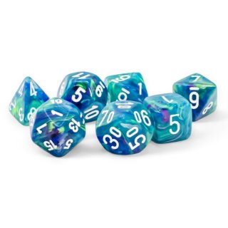 Chessex Festive Mega-hedral 7-Die Set - Waterlily/white