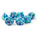 Chessex Festive Mega-hedral 7-Die Set - Waterlily/white