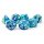 Chessex Festive Mega-hedral 7-Die Set - Waterlily/white