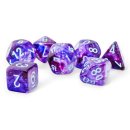 Chessex Festive Mega-hedral 7-Die Set - Nocturnal/turqoise