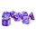 Chessex Festive Mega-hedral 7-Die Set - Nocturnal/turqoise