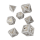 Bloodsucker Shimmering Dice Set: White & Gold (7)
