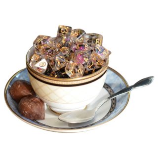 Teatime Adventures RPG: Tea-Infused Dice Set (7)