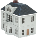 Battlefield in a Box - European Manor House Grey/Green...