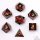 Captured Magic Sharp Edge Resin Dice Set: Mana Path Red (7)