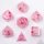 Captured Magic Sharp Edge Resin Dice Set: Sakura Cherry Blossom (7)