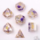 Captured Magic Sharp Edge Resin Dice Set: Cloud Blossom (7)