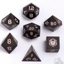 Dragons Hoard Wooden Dice Set: Ebony Wood (7)