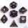 Dragons Hoard Wooden Dice Set: Ebony Wood (7)