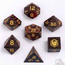 Dragons Hoard Wooden Dice Set: Rainbow Wood (7)
