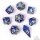 8 Piece RPG Dice Set: Paladin Steel