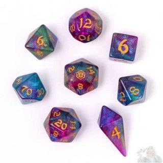 8 Piece RPG Dice Set: Sirens Melody