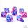 8 Piece RPG Dice Set: Unicorn Tears