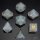 Dragons Hoard Gemstone Polyhedral Dice Set: Blasted Opalite