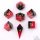 Captured Magic Sharp Edge Resin Dice Set: Magma Dip (7)