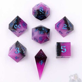 Captured Magic Sharp Edge Resin Dice Set: Interstellar Magic (7)
