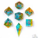 Captured Magic Sharp Edge Resin Dice Set: Living Lighting...