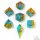Captured Magic Sharp Edge Resin Dice Set: Living Lighting (7)