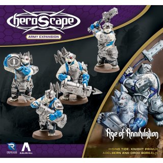 HeroScape: Rising Tide - Knight Primus Adelbern & Ordo Borealis Army (EN)