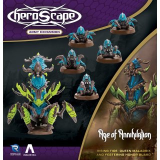 HeroScape: Rising Tide - Queen Maladrix & Festering Honor Guard Army Expansion (EN)