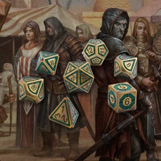 Merchants Metal Dice Set (7)