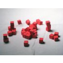 8mm Red Wooden Cube Tokens (100 Pack)