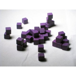 10mm Purple Wooden Cube Tokens (100 Pack)