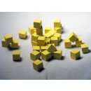 10mm Yellow Wooden Cube Tokens (100 Pack)