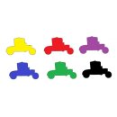 180 Piece Deluxe Wooden Car Automobile Token Set