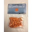 8 MM Wooden Cube Tokens (100 Pack) - Orange